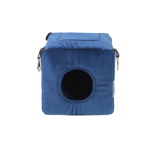 MIMIKO Domek pojedynczy Velvet 20x20x20xcm – granat