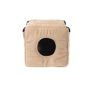 MIMIKO Domek pojedynczy Velvet 20x20x20xcm – toffi