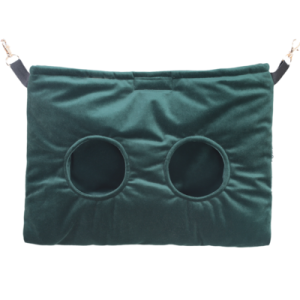 MIMIKO Paśnik podwójny Velvet 30x35cm – butelkowa zieleń