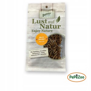 Bunny Nature suszone mączniki Worm Wonder - dla gryzoni chomik mysz szczur 35g