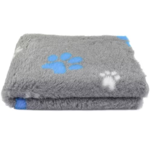 Blovi DryBed A+ - antypoślizgowe posłanie, legowisko dla zwierząt, szaro-niebieski - 75x50cm