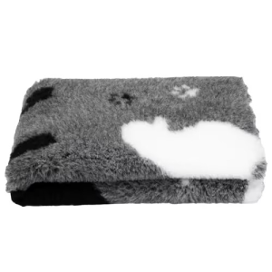 Blovi DryBed A+ - antypoślizgowe posłanie, legowisko dla zwierząt, grafitowe w pudle - 75x50cm