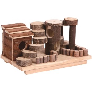 PANAMA PET drewniane miasteczko dla gryzoni