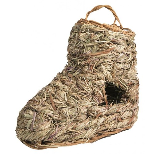 PANAMA PET domek z trawy dla gryzoni w kształcie buta 17x9x15,5cm PP-50049.jpg