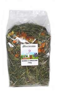 FACTORYHERBS zielone sianko z kwiatami xl 750g