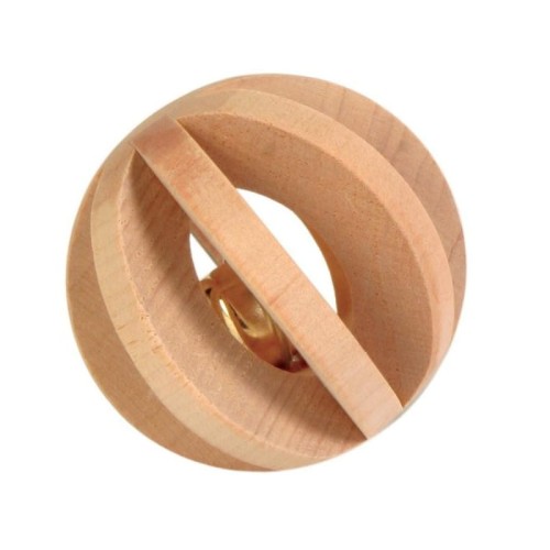 TRIXIE drewniana piłka z dzwonkiem TX-6187.jpg